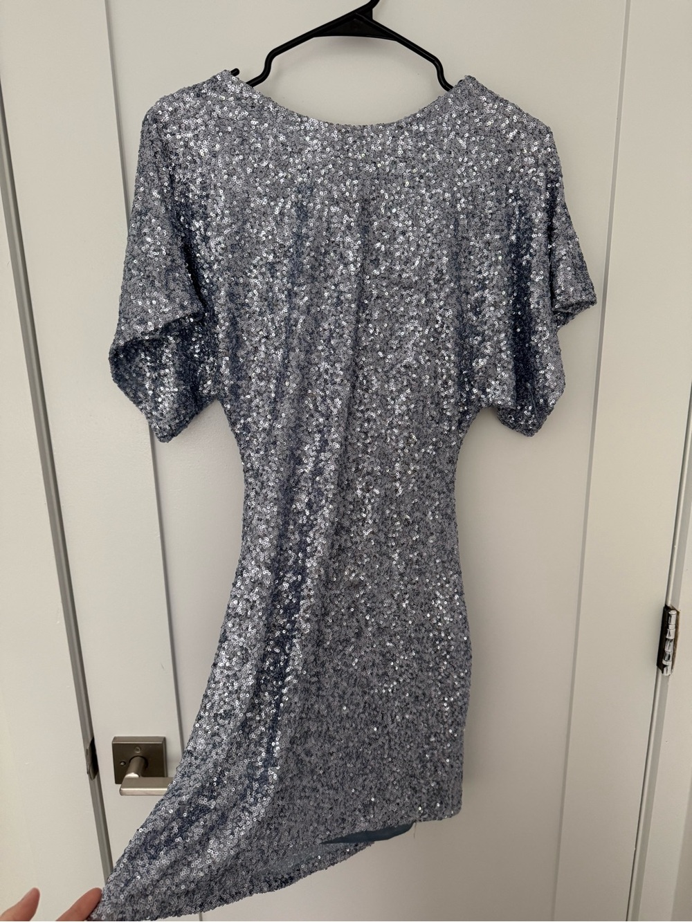 Zara Silver Sequin Mini Dress
